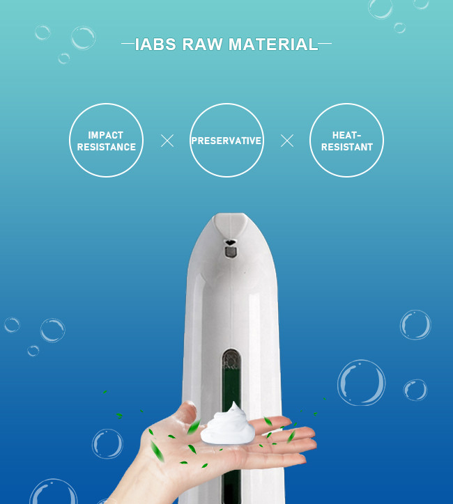 White Infrared Sensor Touchless Dish Soap Dispenser