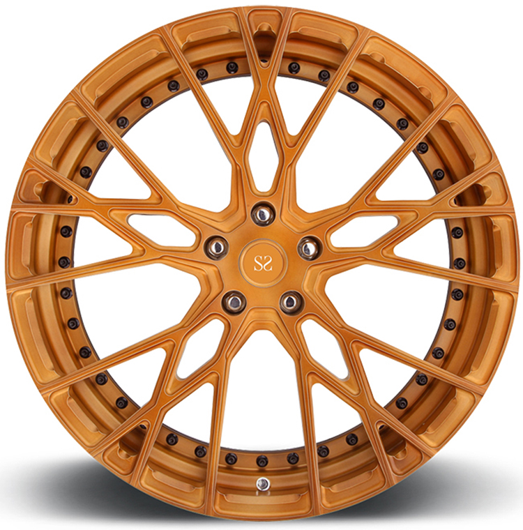 2-pc 18 19 20 inch Orange for Rs4 Wheels Forged Alloy Rims