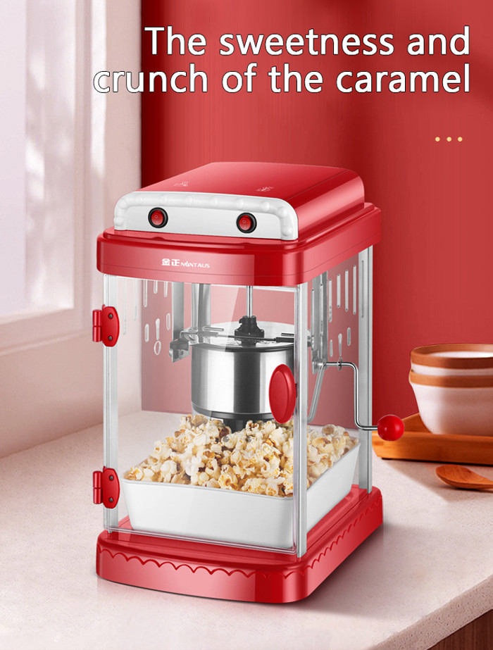 330W Home Popcorn Maker Machine Explosive Spherical Butterfly Shape