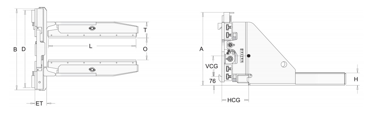 Cement Board Brick Forklift Concrete Block Clamp For Sale Side Moving