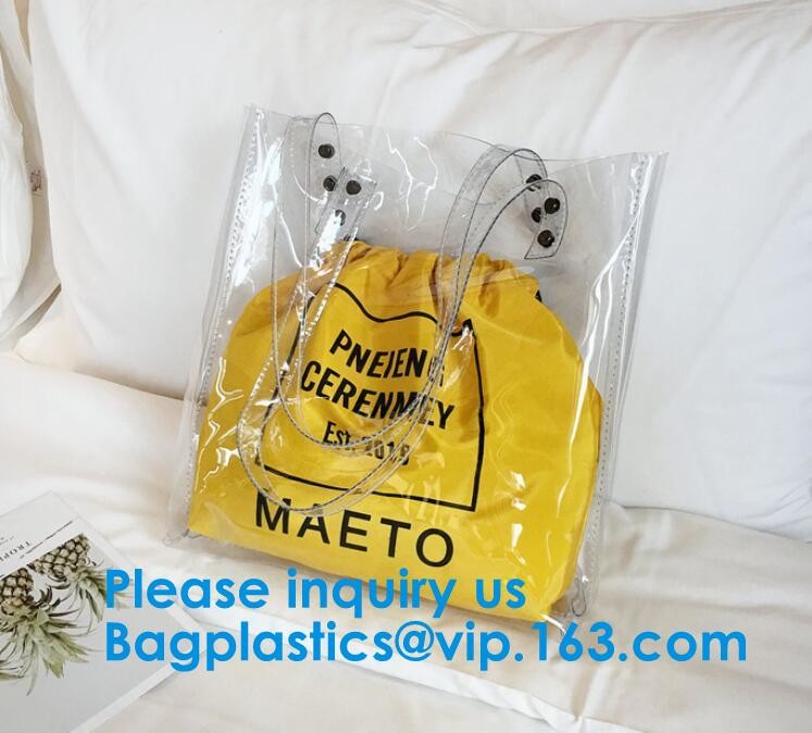 Vinyl Eco-friendly heat seal frosted PVC /EVA bag,Women Tote Bag Crossbody Shoulder Bag For Women