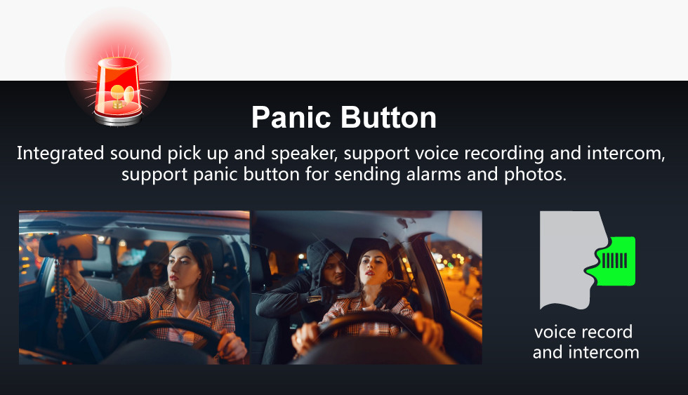 GPS Tracking Device monitoring system 2k Dashcam 1080p Support Connect Mobile App
