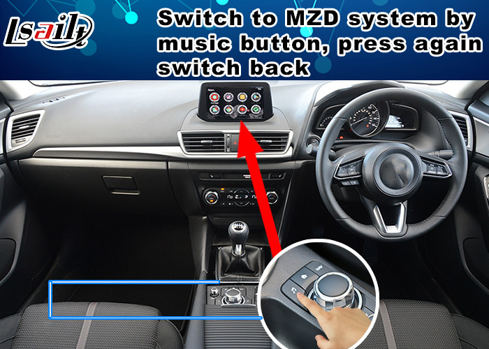 Lsailt Android Navigation Video Interface for Mazda CX-3 14-20 Model Car MZD System Waze Carplay Youtube