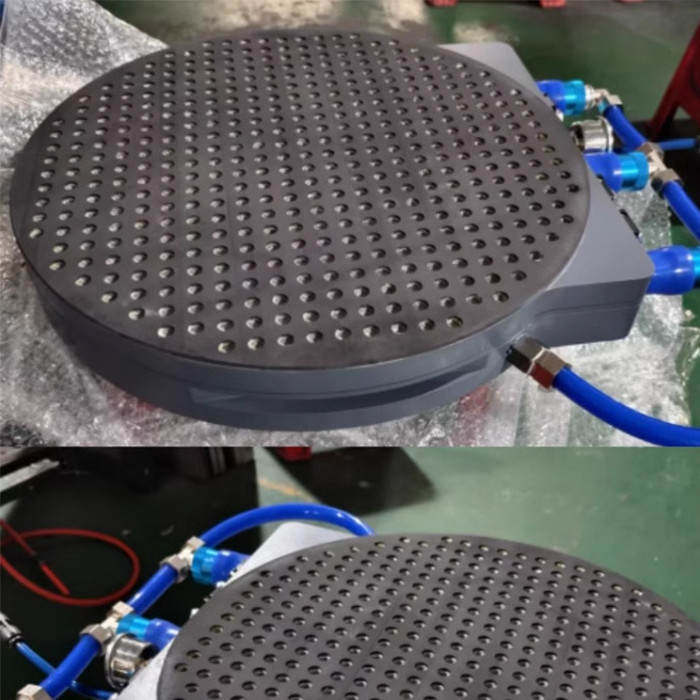 Custom Multi Hole Vacuum Table Vacuum Chuck Systems For Metals Plastics Wood Milling