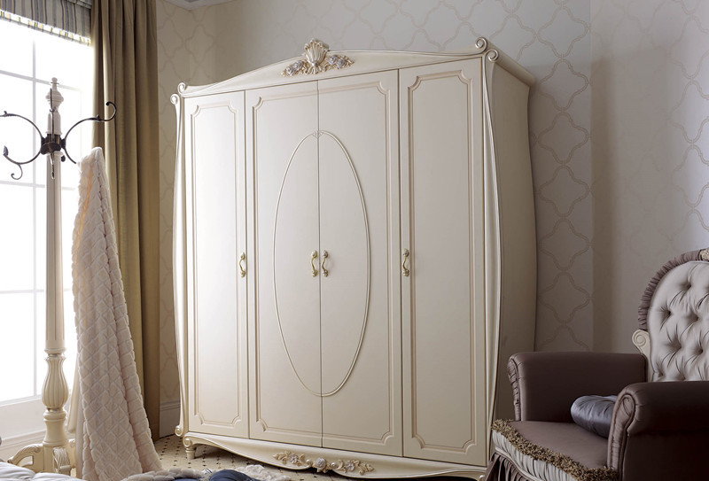 Exquisite style hand carved wood bedroom furniture sets Royal style antique furniture