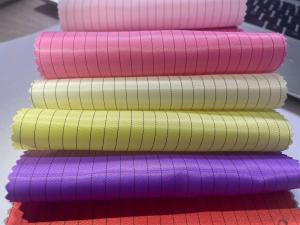 China 100d Esd Clothing 5mm Fabric Conductive Fabric Grid Esd Clothing Fabric For Cleanroom Gas Station Uniform on sale