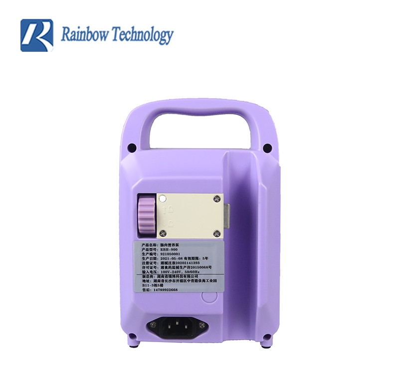 Enteral nutrition Feeding Pump Electric AC 100-240V Built in rechargeable Li battery