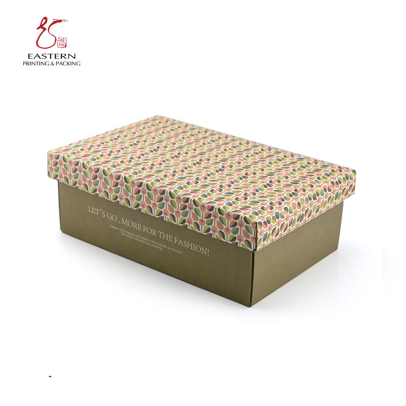 CMYK/Full Color Corrugated Shoe Box Eco-friendly Shoe Packaging for Products