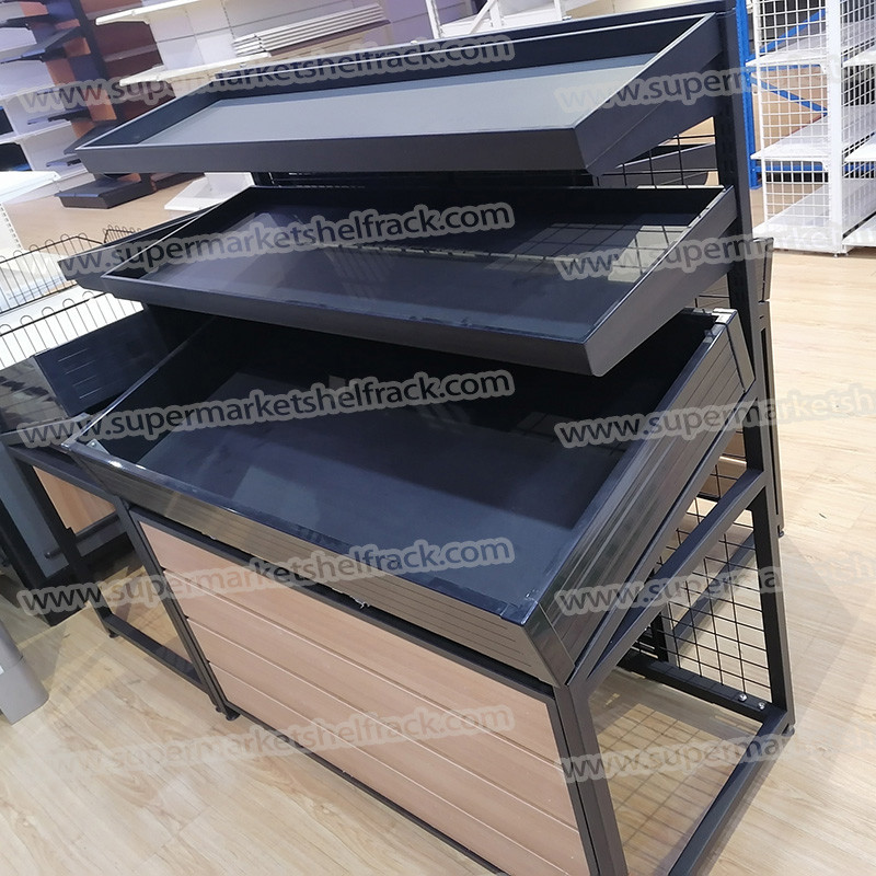 2400 X 800mm Vegetable Fruit Display Rack For Shop Store Equipment