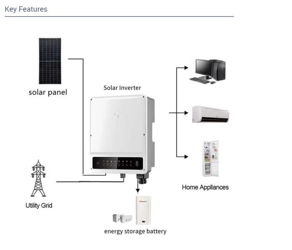 Goodwe ES G2 Series 3.6Kw 5Kw Single Phase Hybrid Solar Inverter