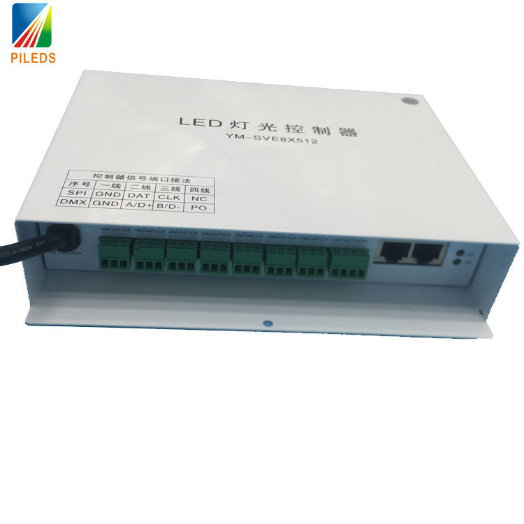YM-SVE8X512 ARTNET DMX LED Controller 8 Port Sub Control 265V Input Voltage