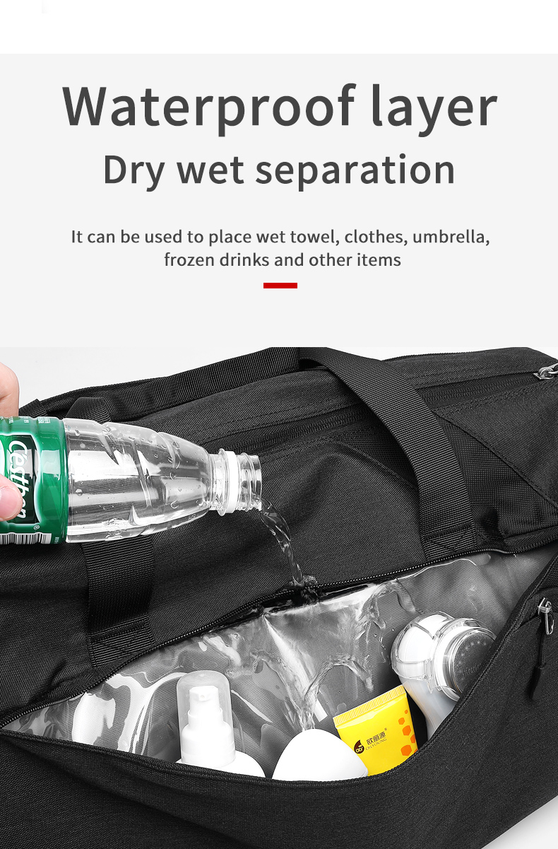 OEM Custom Logo Travel Duffel Backpack Garment Duffle Bag Multi Storey