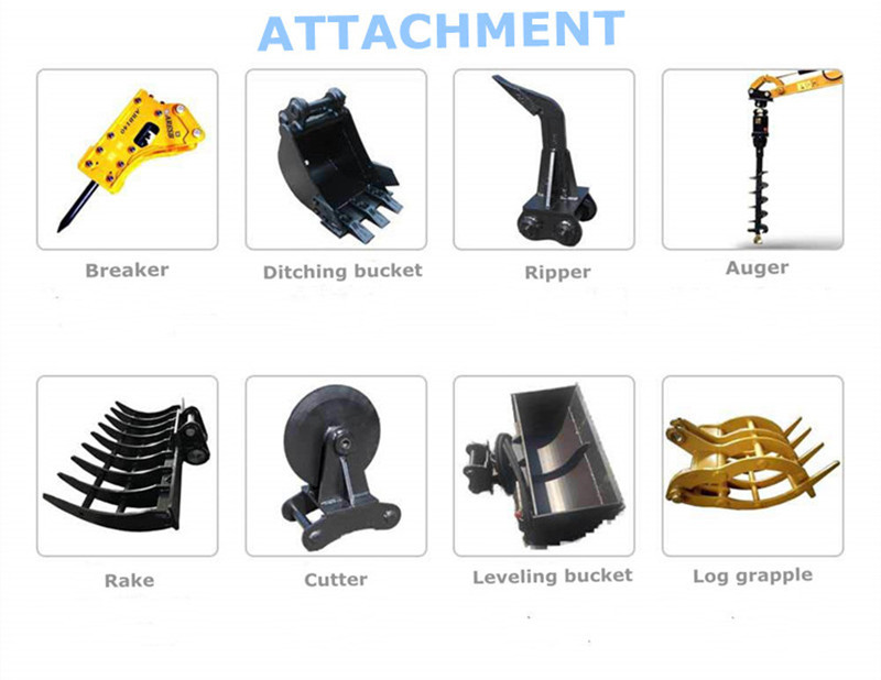 ET20 small digger for drainage trench pool excavation mini excavator 1.7tons