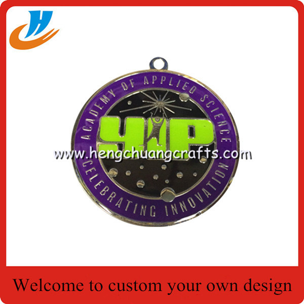 Sports events gold silver medals,die casting process medal with plated color