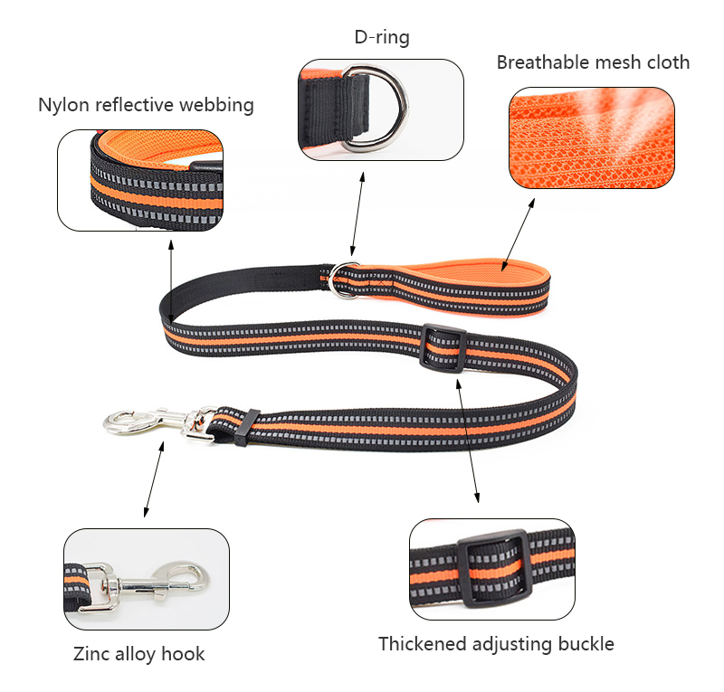 Pet Leashes Heavy Duty Retractable Nylon Dog Portable Comfortable Reflective