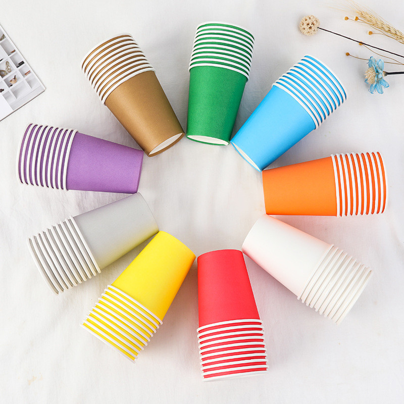 Disposable Paper Cup For Hot Drinks 8oz Ripple Wall Pe Coated Paper Cups For Takeaway