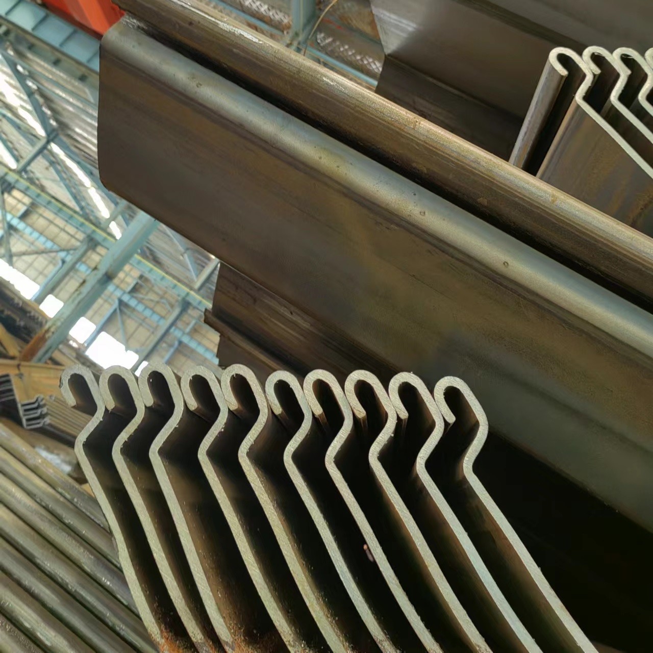 Steel Plate Pile Z-Type U-Type Hot Rolled Plate Pile Length 6m S355J2 S355JR