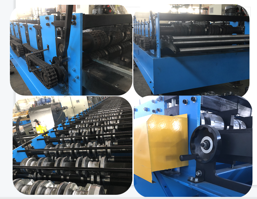 Details of metal decking machine