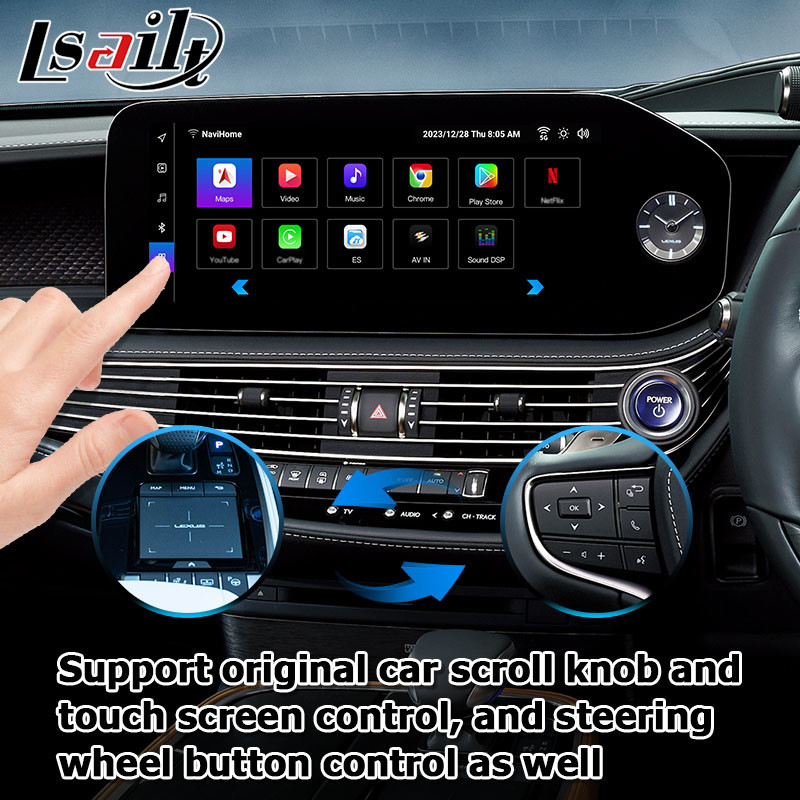 Lexus LS500h LS500 LS350 2022 Android 13 video interface 8+128GB base on Qualcomm