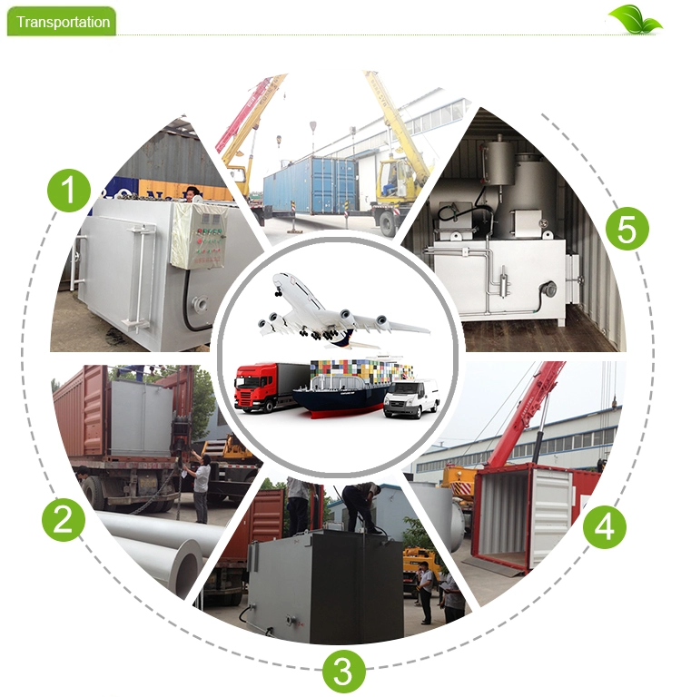 750L/H Hospital Waste Incinerator for Customers' Waste Incineration Solutions