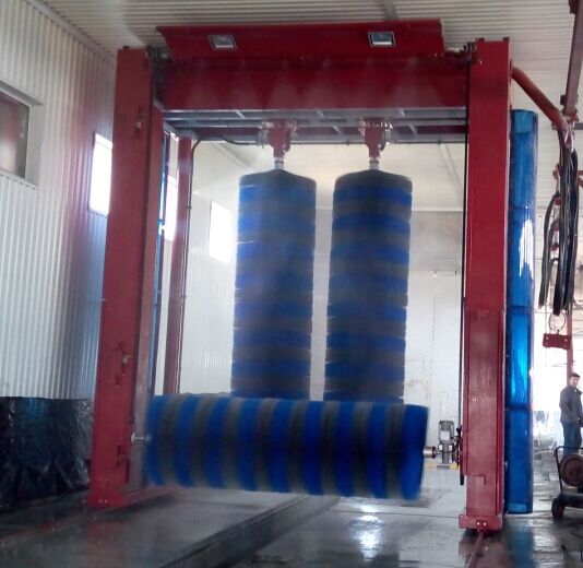 Automatic Sapphire Color Rollover Car Wash Machine CF380 With Smart Ad Screen