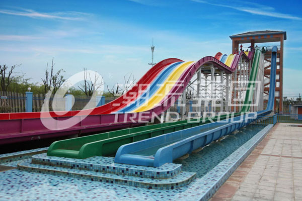 Fiberglass Waterslide for Adult Water Sport Holiday Water Resort / customized