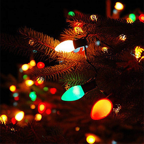 25ft Multi Color Christmas Lights C7 Ip44 For Holiday Party Wedding