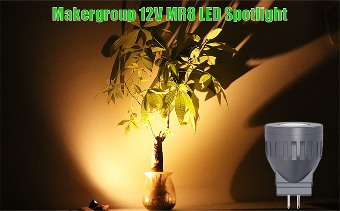 2.5W 12V MR8 LED Bulbs 2700K Ra90 Dimmable LED Spotlight With GU4 Base Type