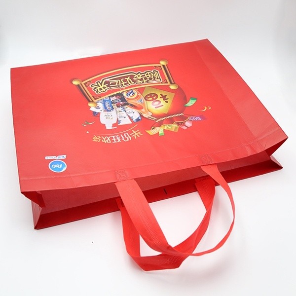 Tote shopping bag supplier recyclable pp laminated non woven bag