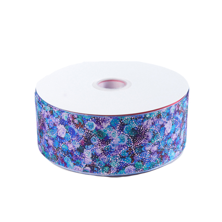 Fancy Personalized Wedding Ribbon , Smooth Surface Patterned Grosgrain Ribbon