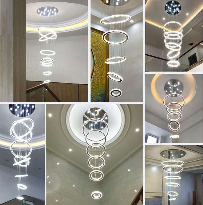 High End Modern Hotel Lobby Extra Large Chandeliers Custom Crystal Chandeliers