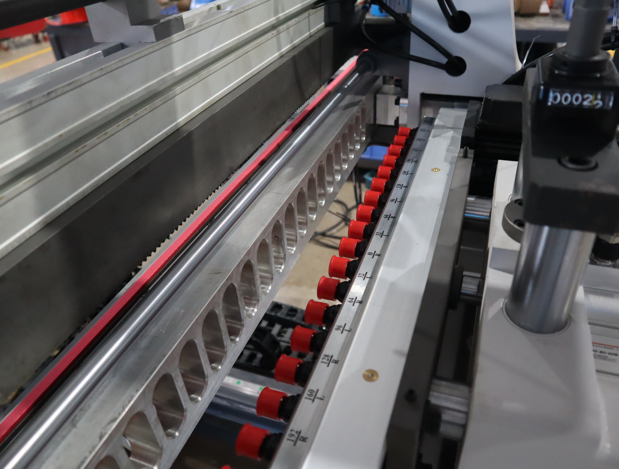 1.5kw 4 Head Multi Drilling Machine For Wood Cabinet Line Boring Machine