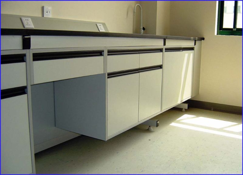 Anti Corrosion Adjustable Height Lab Table All Cold Rolled Steel Material