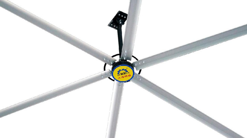 Metal Industrial Ceiling Fan For Large Coverage Area 1400m2 Air Flow 420000m3/H