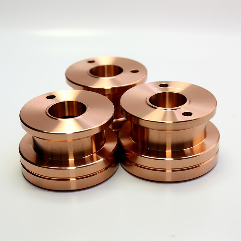 CNC Turned Copper Metal Spare Parts CNC Turning Machining Metal Lathe Parts Service