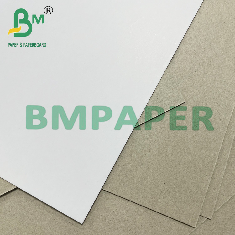 300GSM 400GSM Duplex Board Recycled White Paper With Grey Back For File Book
