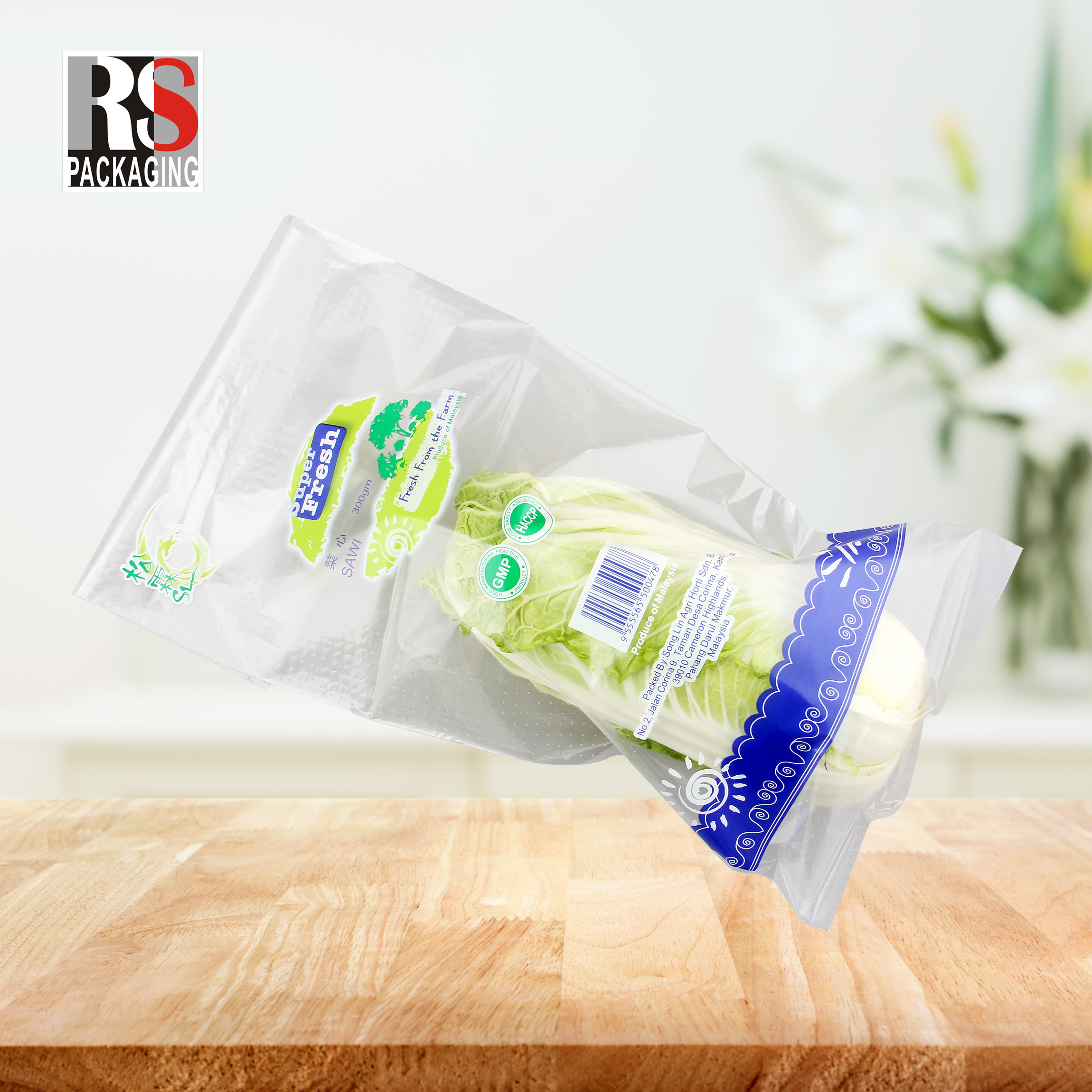 Freshly Baked Bread Packaging Bags Custom Low Density Micro Perf Bags With Side Gusset