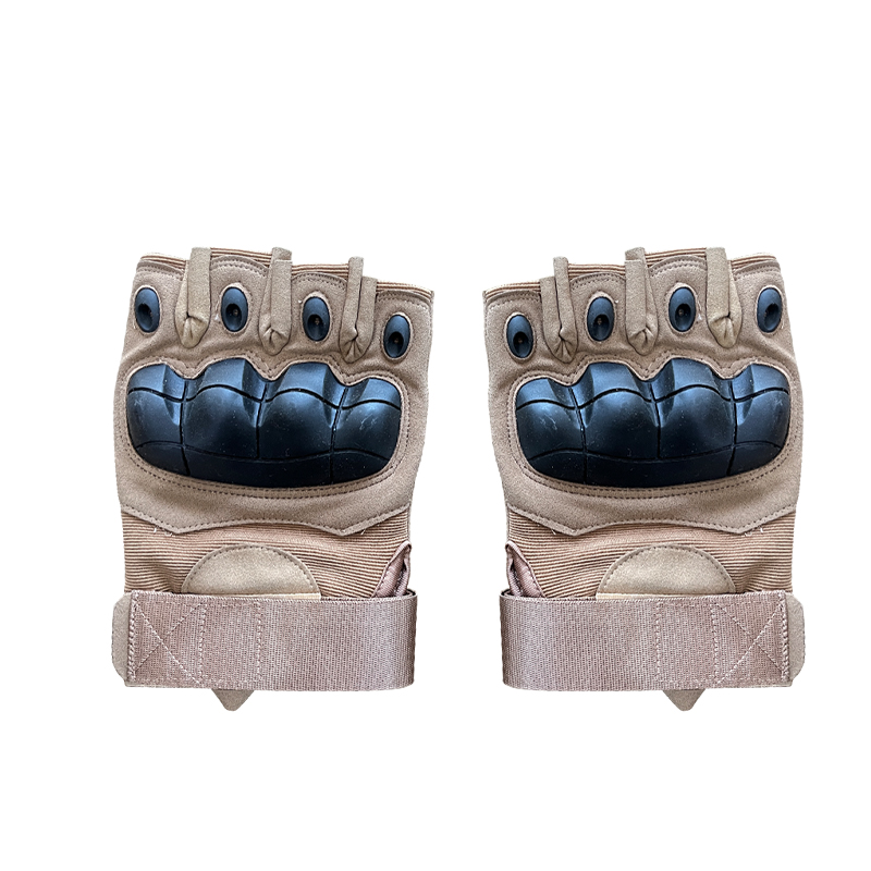 Anti Slip Half Finger Glove for Outdoor Climbing about 0.2kg/pair PU/Nylon/Fiber Material