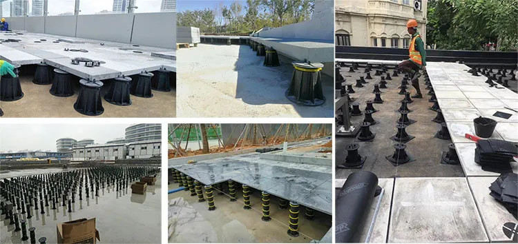 OEM Flooring Plastic Adjustable Pedestal Adjustable Decking Joist Supports