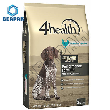 4 Layers Resealable Aluminum Foil Pet Food Flat bottom Bags cat food packaging With Zipper