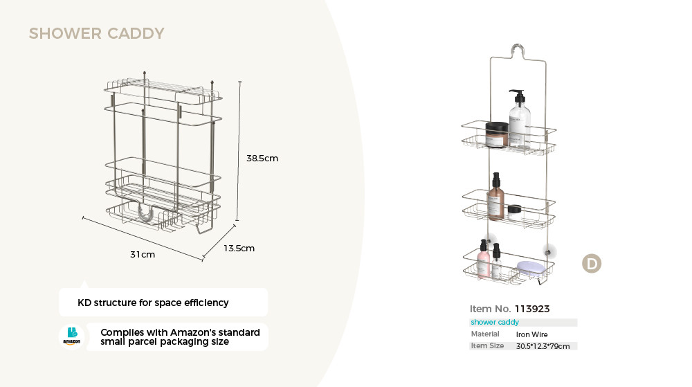 Bathroom Organizer Shower Caddy Hanging Shower Shelf for Inside Shower No Drilling Racks Over Showerhead BathROOM Rack