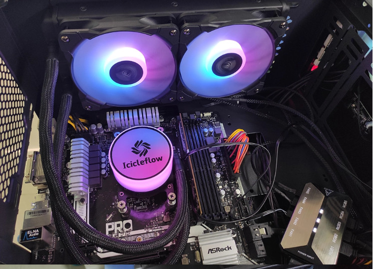 240MM Mirror ARGB CPU Liquid Computer Case Coolers AMD & Intel Socket Compatible