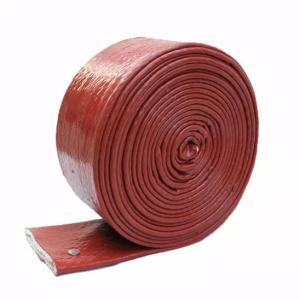 Buy cheap Heat Insulation Silicone Coated Fiberglass Heat Shield Silicone Fire Sleeve product