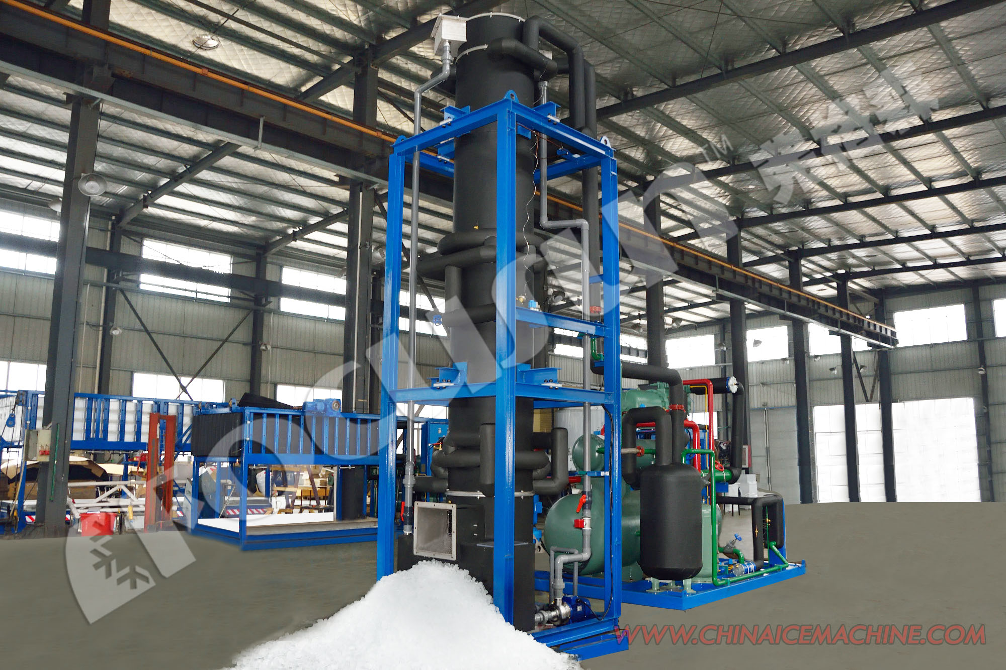 1ton 2ton 3ton 5ton 8ton 10ton Industrial Ice Making Machine with R404a/R22 Refrigerant