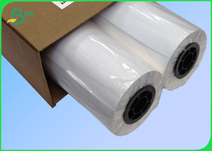 Inkjet 80GSM CAD Plotter Paper Roll For Garment Factory 620 / 914mm * 50/150m