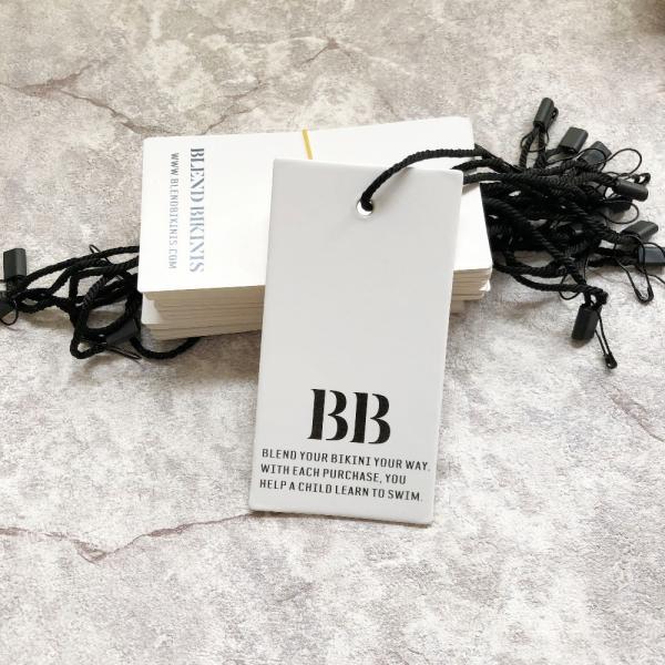 Luxury Custom Logo Clothing Tags With Your Own Logo Foil Printing/Private Swing