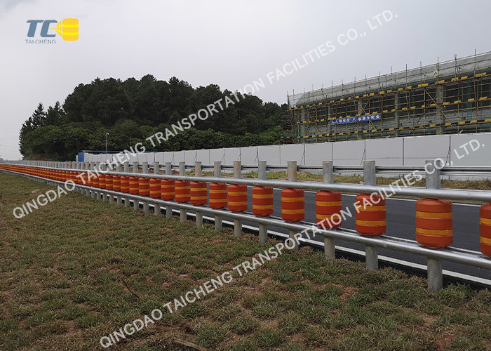 EVA PU Plastic Traffic Bend Roller Road Guardrail Rotating Safety Anti Collision