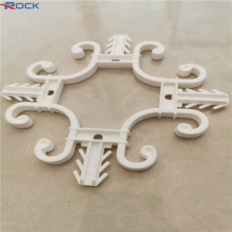 8*18mm White Plastic Georgian Glazing Bars Flower Hardware For Upvc Window