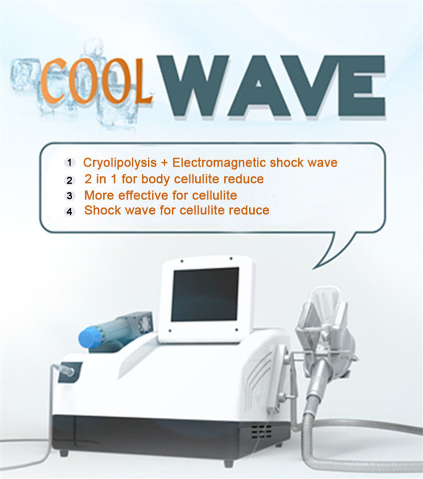 Portable Shockwave Therapy Machine with Cryolipolysis Fat Freezing Machine for weight loss