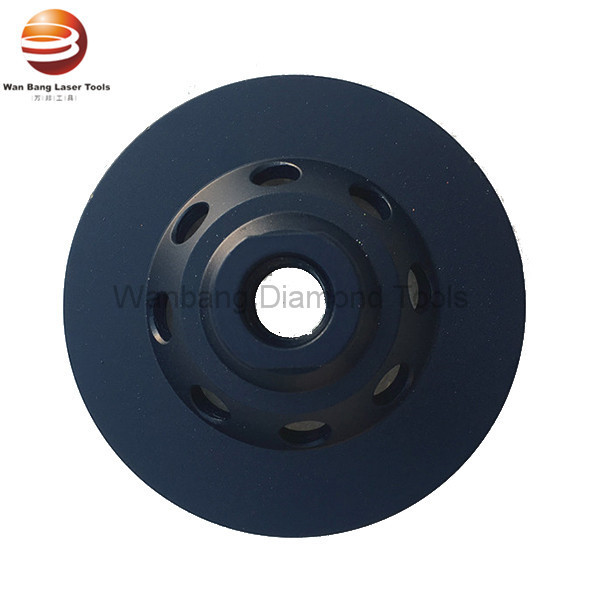 ISO9001 125mm Bowl Shaped Double Row Diamond Cup Wheel For Floor Grinding